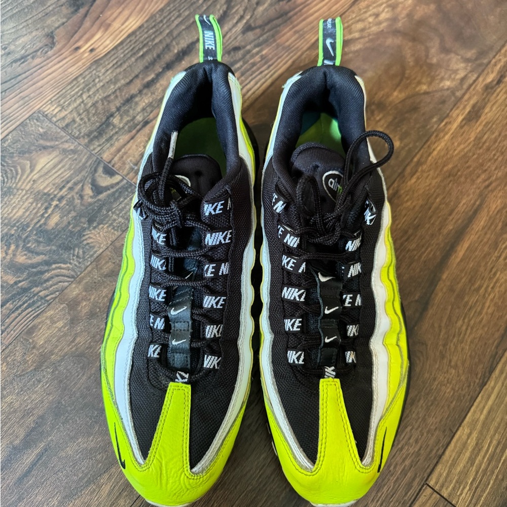 Nike Airmax Black and Lime Green Athletic Shoes-Men’s size 12